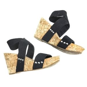 Lucky Brand • Marinah Cork Wedge Sandal Black
